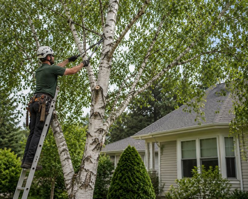 Birch Tree Cutting
